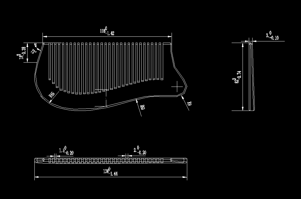 A509-梳子注塑模具设计