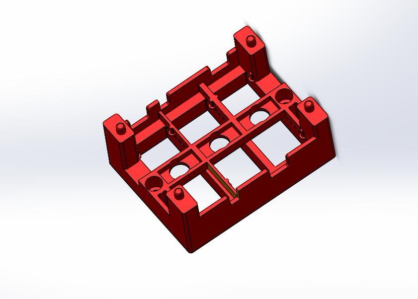 A514-锂电池盒下固定架注射模设计[含SW三维图]