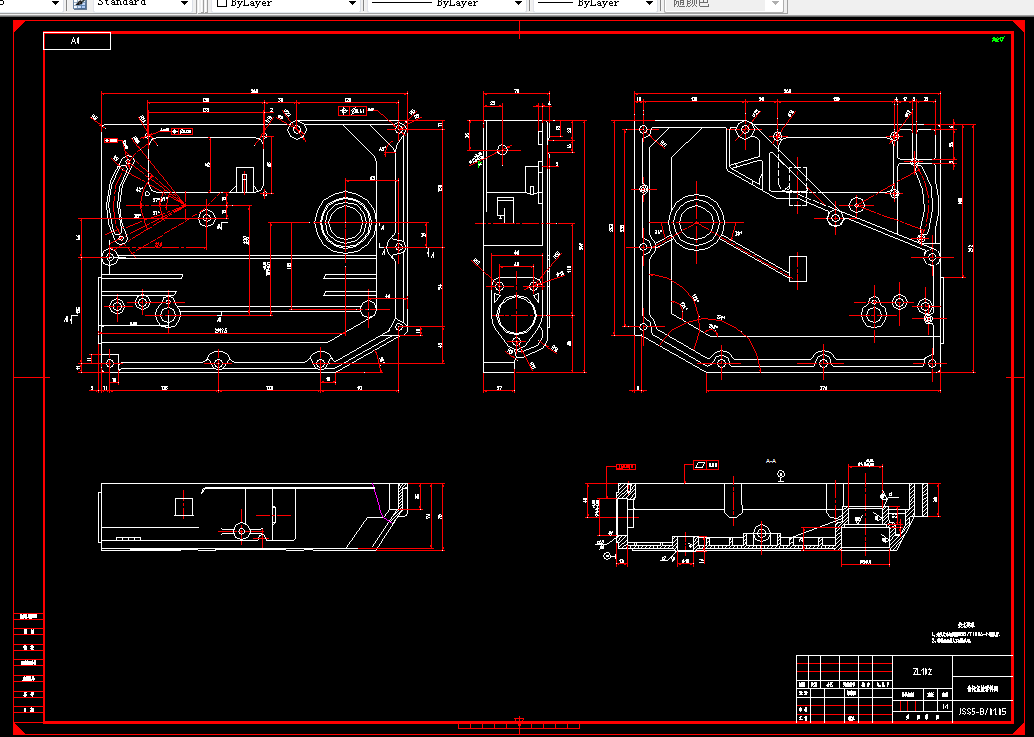 A529-柴油机齿轮室盖钻镗专机总体及夹具设计