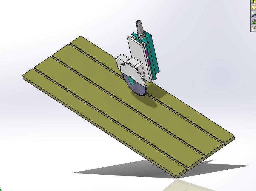 A534-异型石材加工中心工作头部件的设计[含SW三维图]
