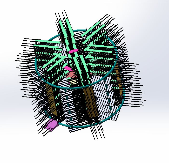 A535-圆柱形高层自动化立体停车库机械系统设计[含SW三维图]