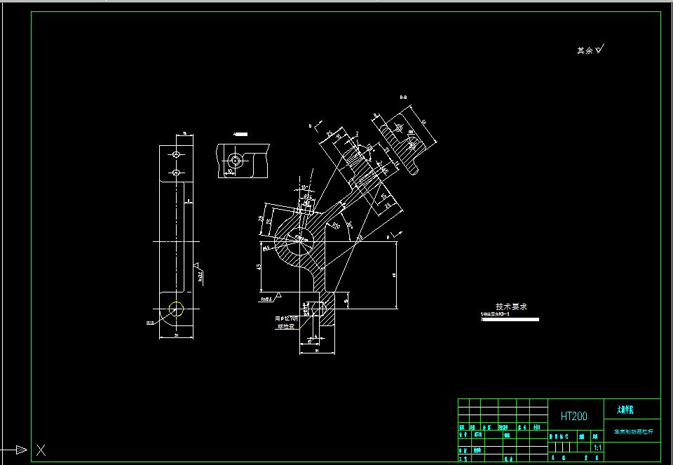 V159A-CA6140车床杠杆[831009]工艺及钻M8底孔夹具设计