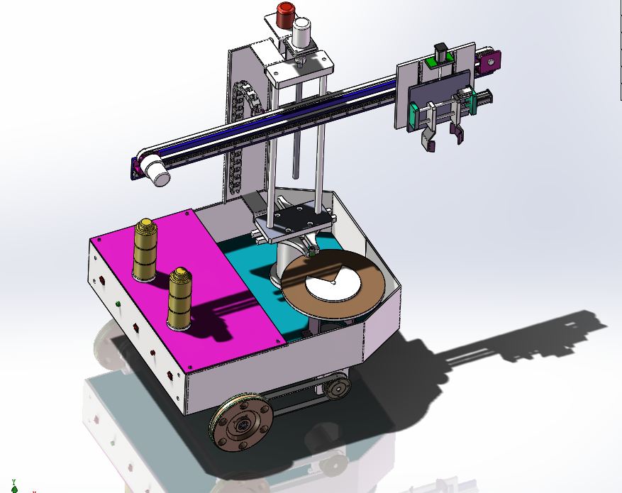 A564-自动堆垛式载运机器人的设计[含SW三维图]