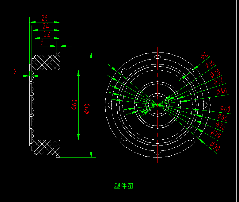 A565-中空桶盖塑料模具设计