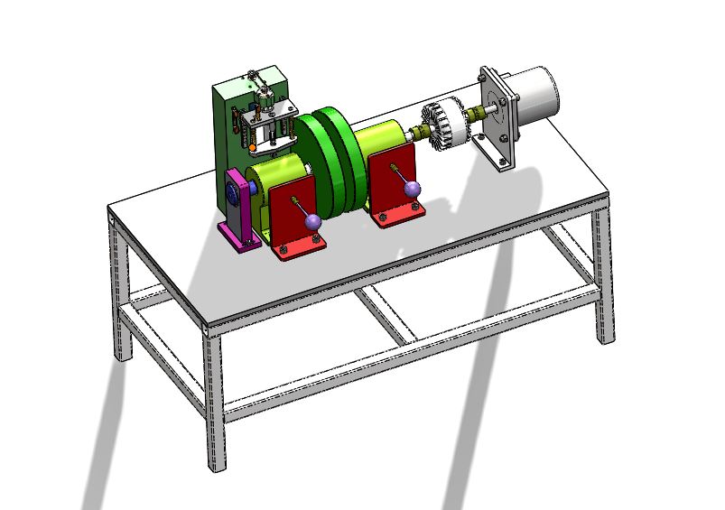 A570-转子系统摩擦磨损实验台的设计[含SW三维图]