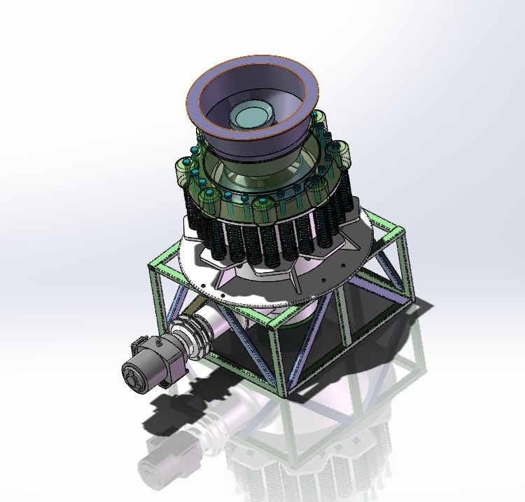 A574-圆锥破碎机的设计[含SW三维图]