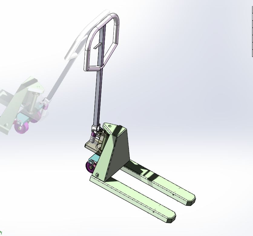 A627-手动液压车设计[含SW三维图]