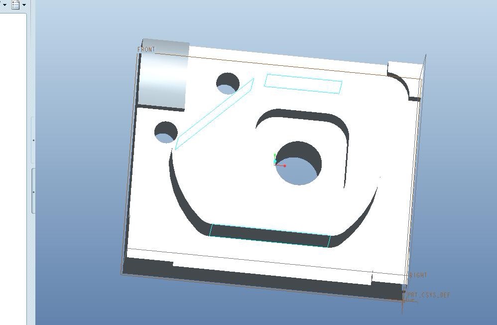 A642-飞机凹台零件数控加工工艺及编程[含Proe三维图]