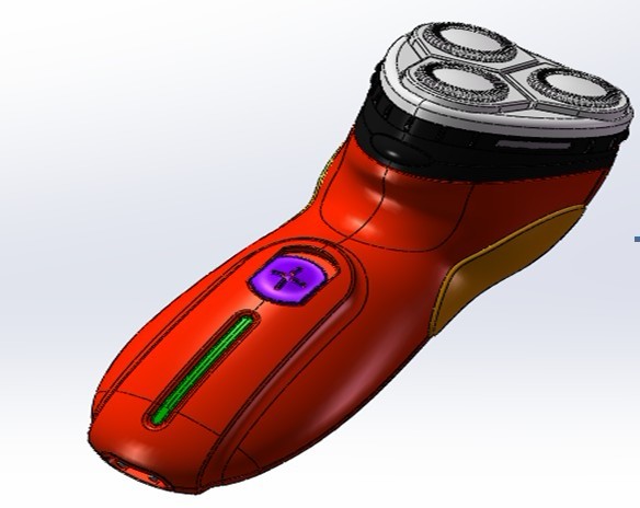 A660-电动剃须刀的结构设计[含三维图]