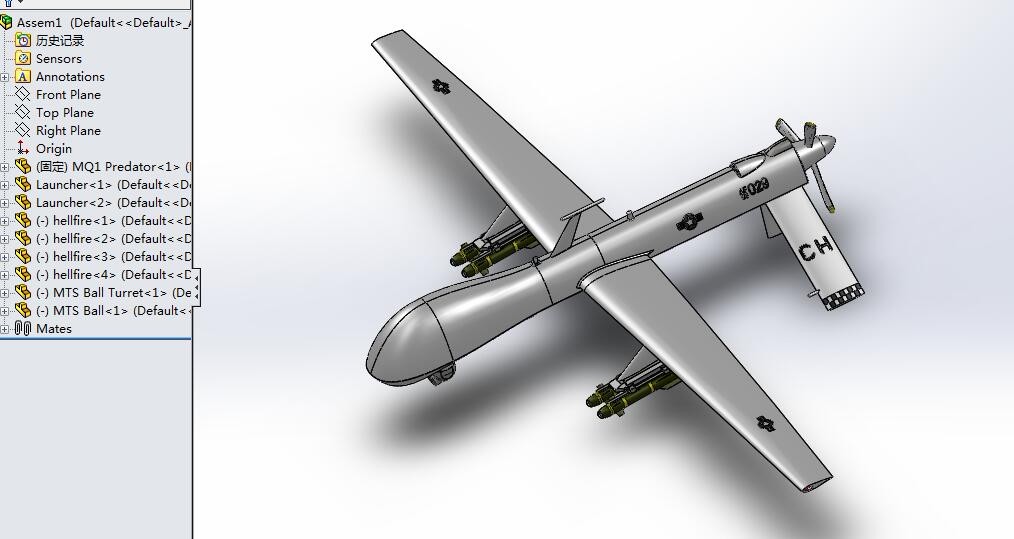 A720-无人机组群巡检灭火系统设计[含SW三维图]