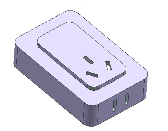 A722-三孔面板插座注塑模具设计[含UG三维图]