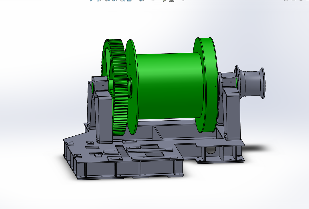 A821-zj70电动驱动钻机绞车设计[含SW三维图]