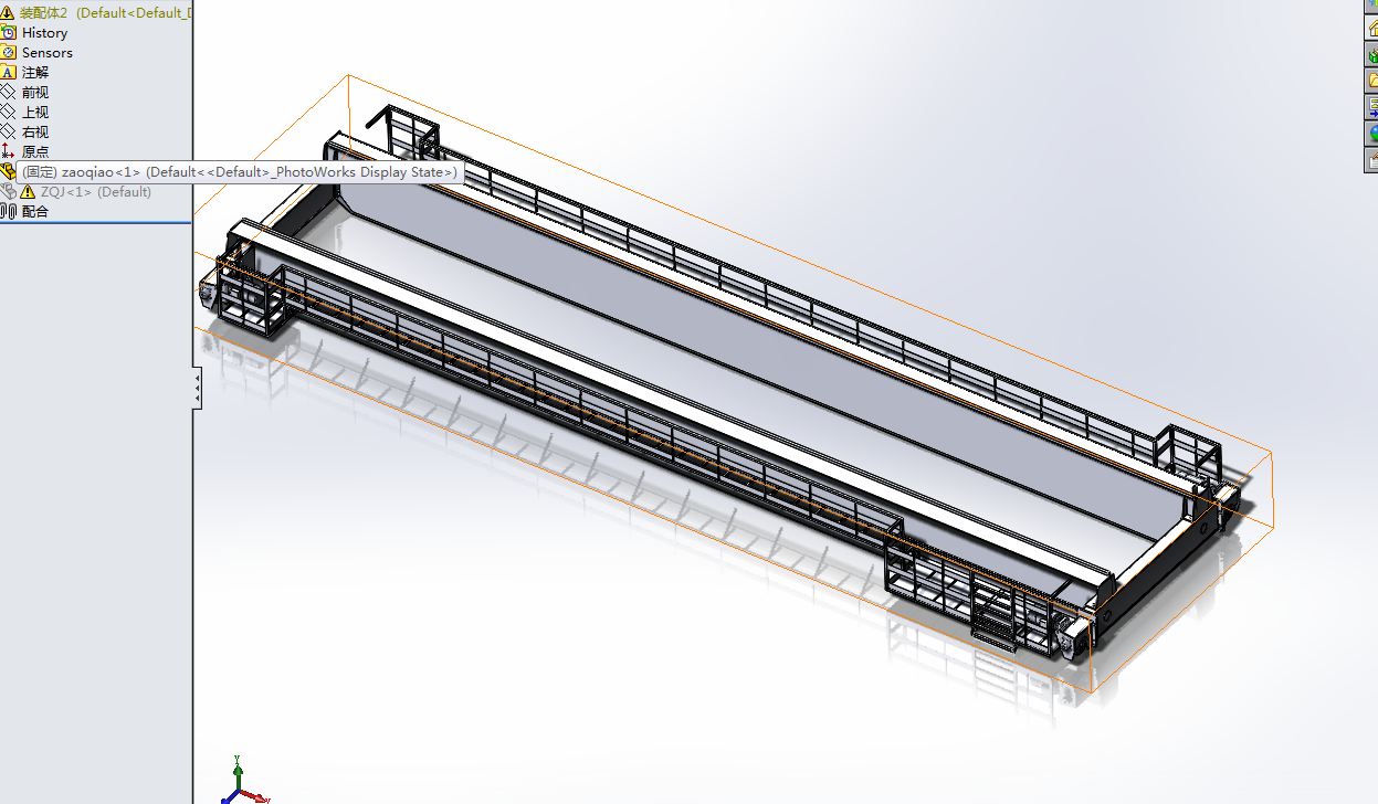 A831-移动模架造桥机结构有限元分析[含SW三维图]