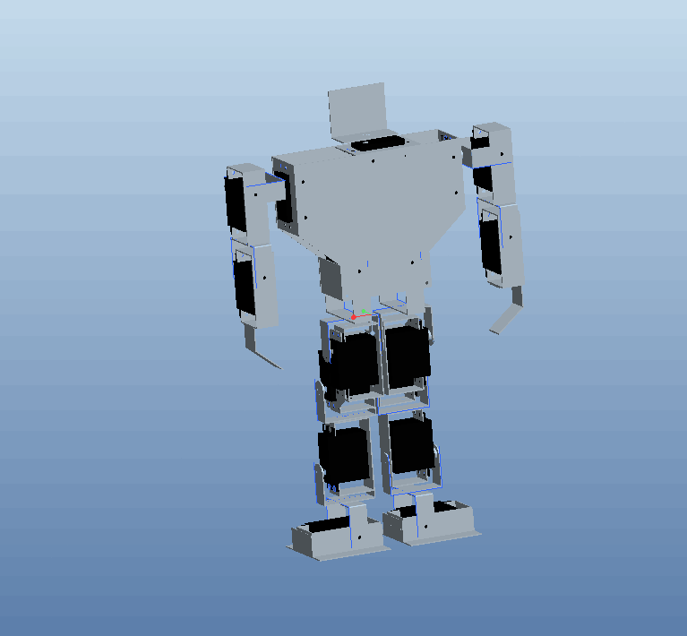 A843-两足行走机器人行走结构部分设计[含Proe三维图]