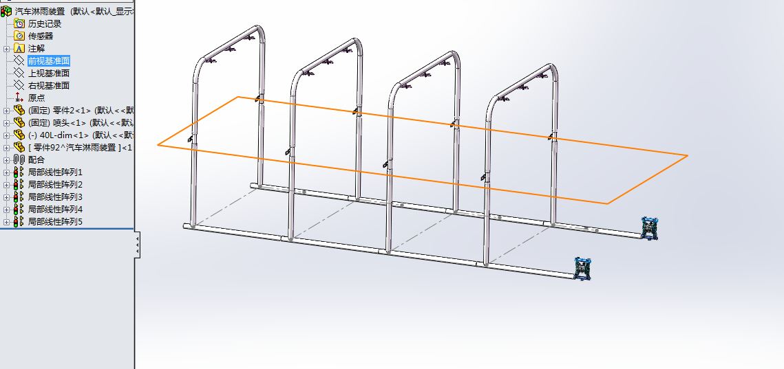 A863-汽车淋雨试验装置设计[含SW三维图]
