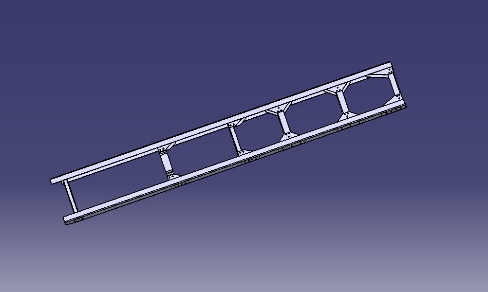A974-轻型卡车货车车架设计[含Catia三维图]