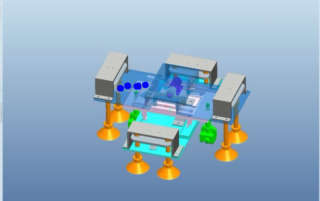 A1000-平面爬壁机器人运动机构设计[含Proe三维图]