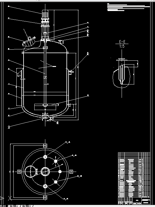 B036-1.8m3搅拌式反应釜设计