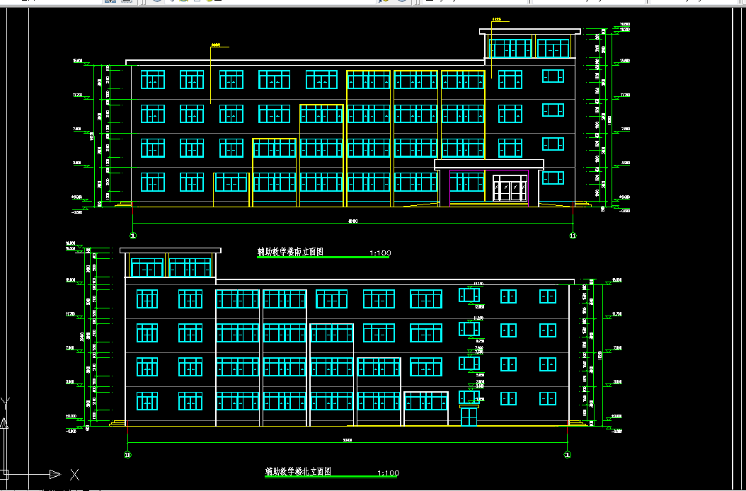 B060-五层教学楼设计