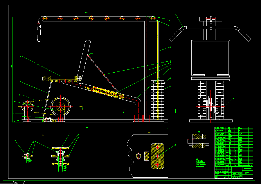 B078-多功能健身器设计