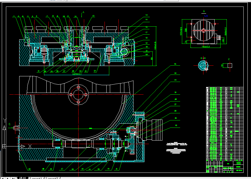 B110-数控回转工作台结构设计