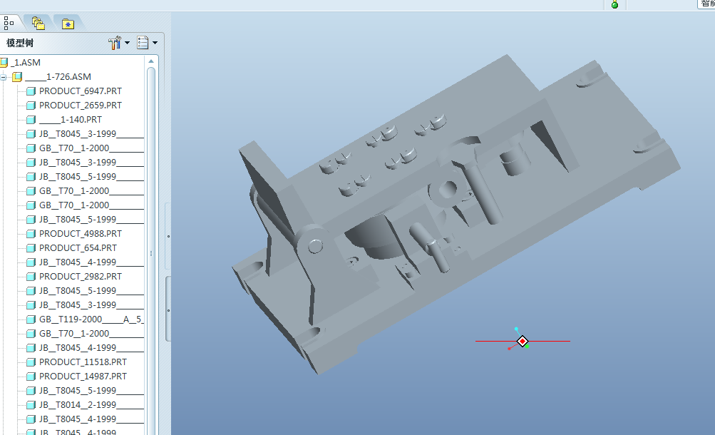 KS125-前刹车调整臂外壳工艺及钻5-φ4.3孔夹具设计[含Proe三维图]