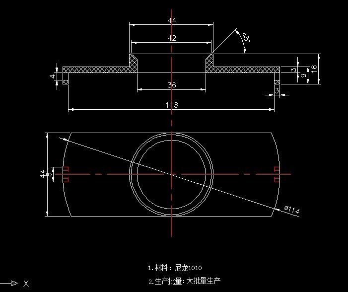 B224-端盖注塑模工艺及模具设计-外径114