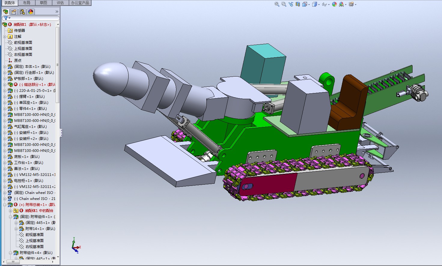 B245-EBZ160掘进机设计[含三维图]