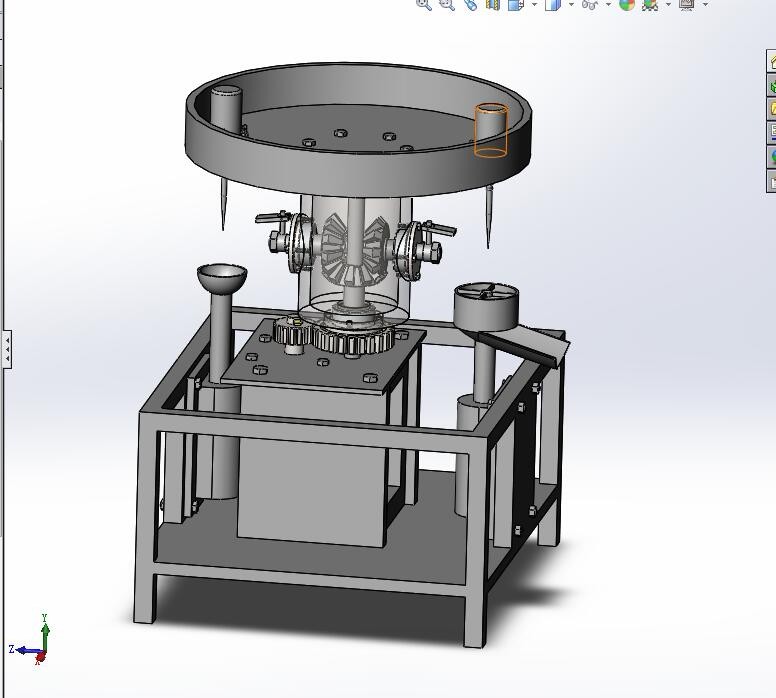 B289-苹果自动去皮机机械设计[含三维图]