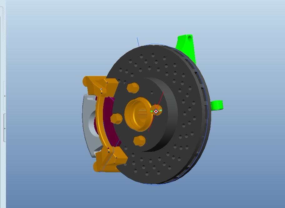 B313-帕萨特B5钳盘式制动器结构设计[含三维图]