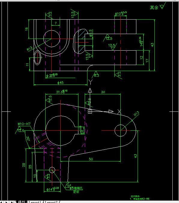AA10-CA6140车床手柄座[831015]工艺及铣φ14槽夹具设计