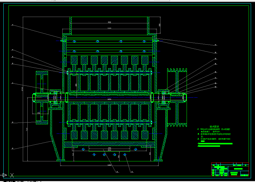 B435-PCΦ1000×1000型锤式破碎机设计