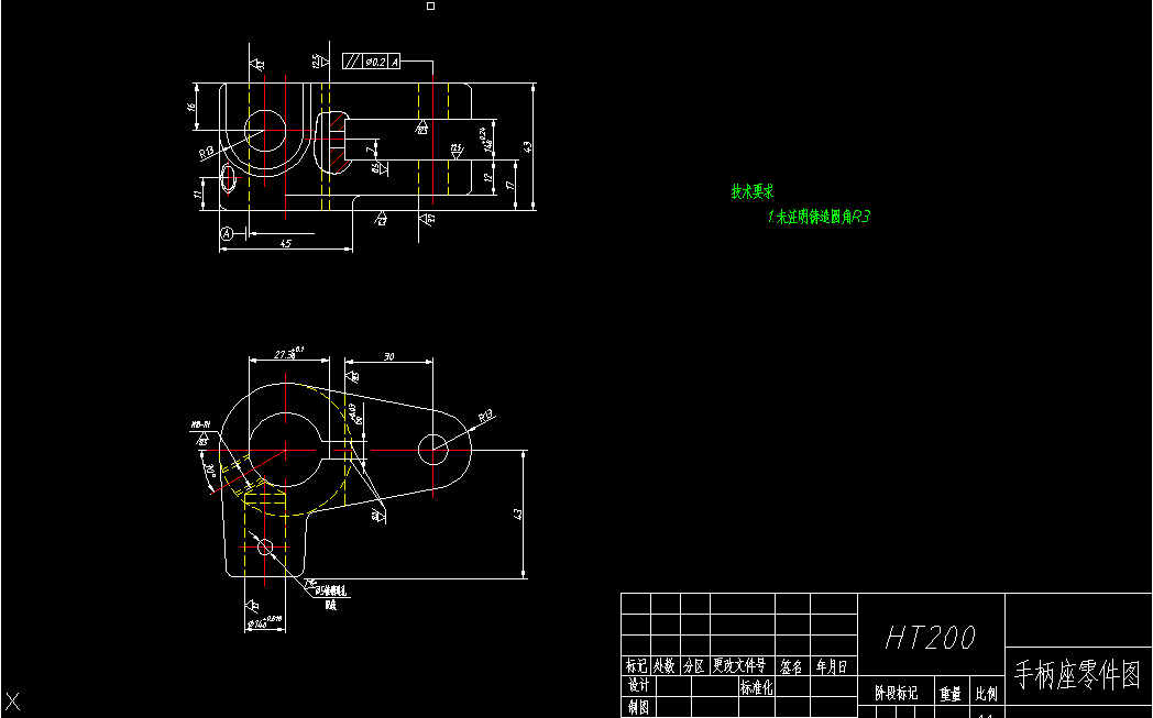 U1731-CA6140车床手柄座[831015]工艺及钻M10螺纹孔夹具设计-气动