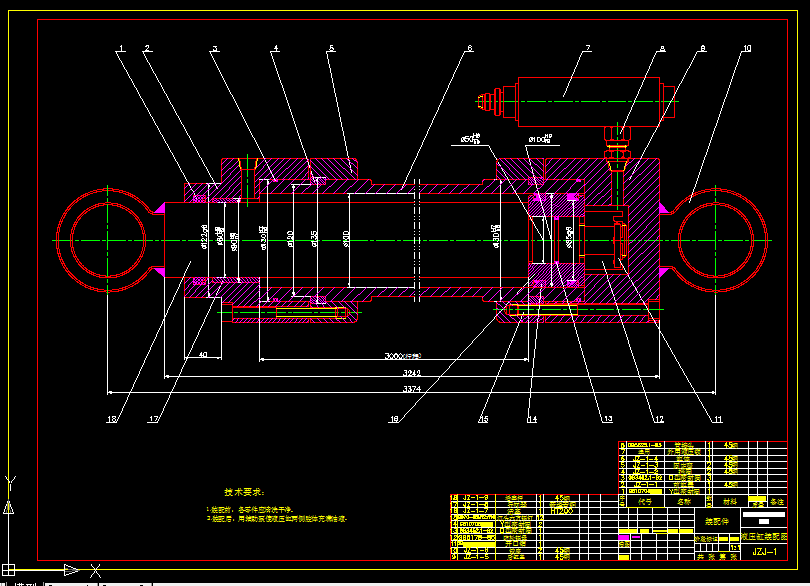 B476-5吨液压举重机液压缸设计