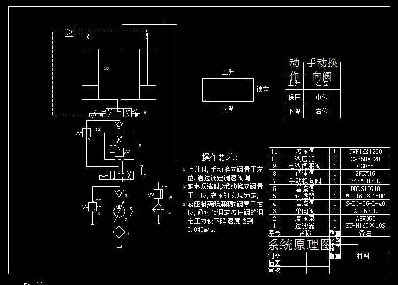 B575液压传动与控制课程设计-钢包倾翻液压系统设计