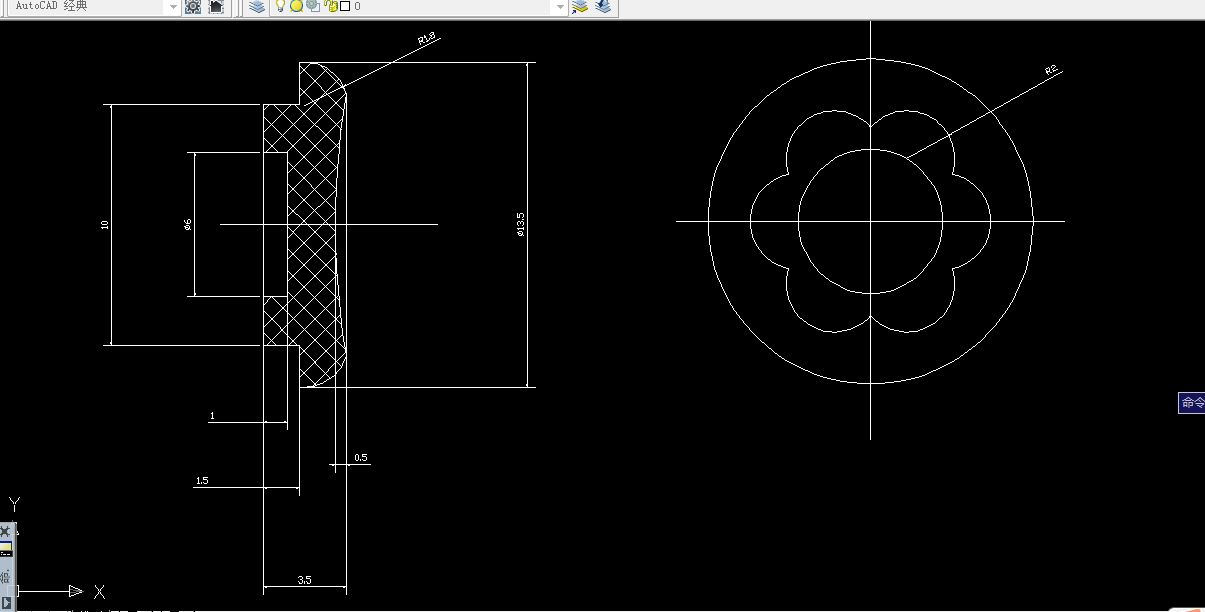 B580-普通开关按钮模具设计
