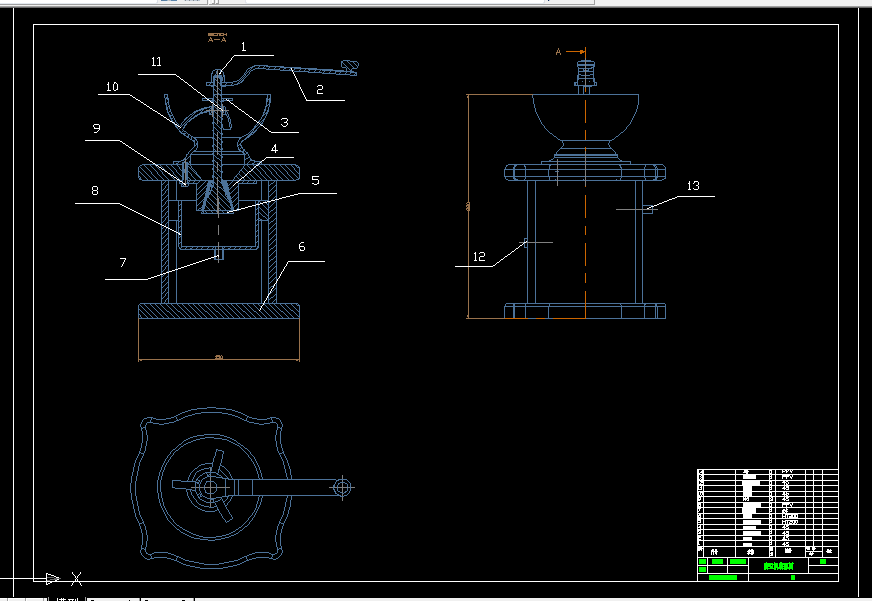 B631-机械手摇磨豆机设计