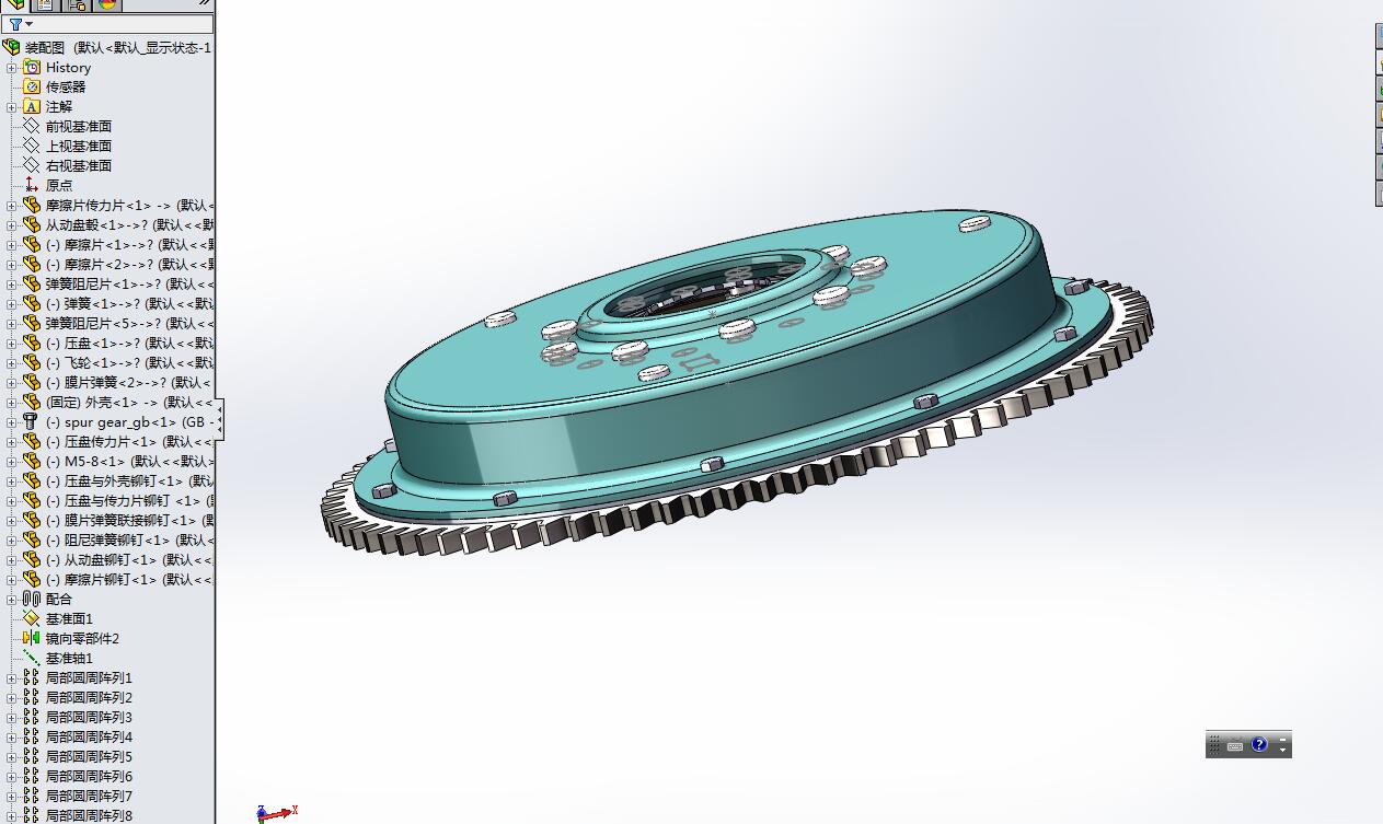B637-基于SolidWorks的离合器三维建模设计