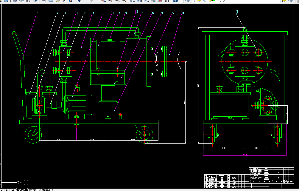 B677-半轴套管拆装机设计