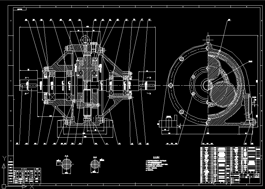 B681-基于行星轮单级减速器的传动装置设计F=10000N，V=1.3，D=250