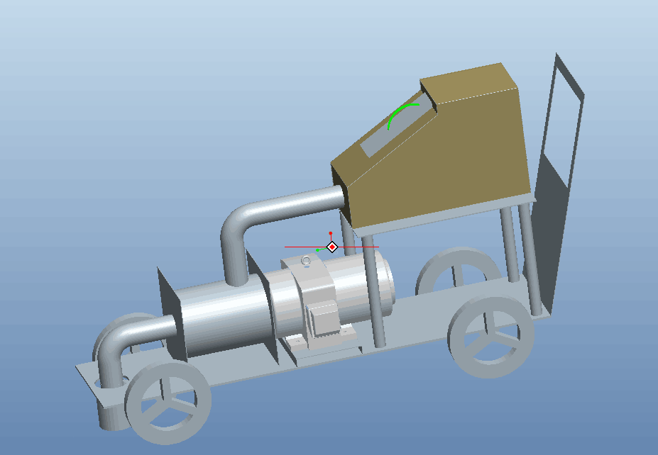 B688-手扶式落叶收集机设计[含Proe三维图]