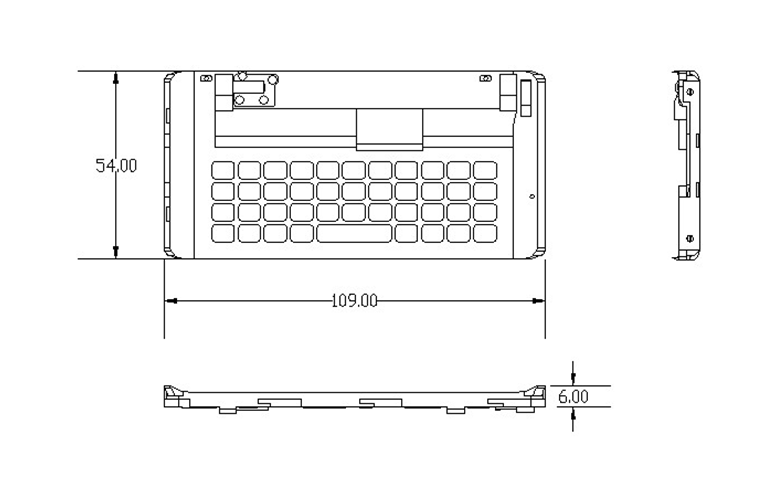 B695-手机键盘面壳的注塑模设计