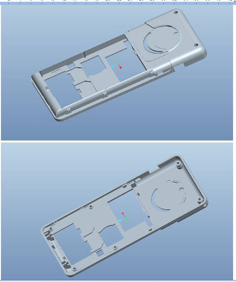 B701-双卡手机底壳的注塑模具设计