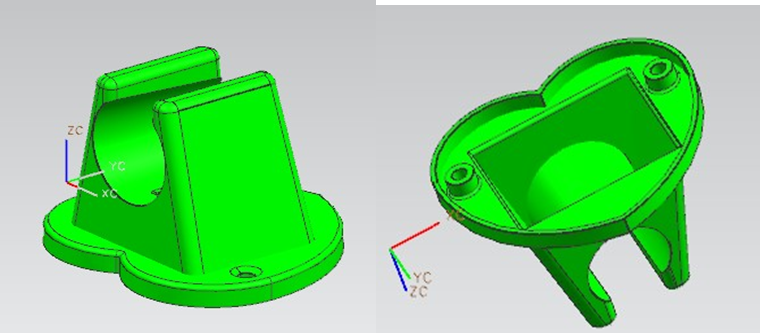 B703-热水器水管支架塑料模具设计