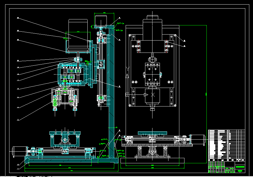 B710-双头立式钻床机械结构设计