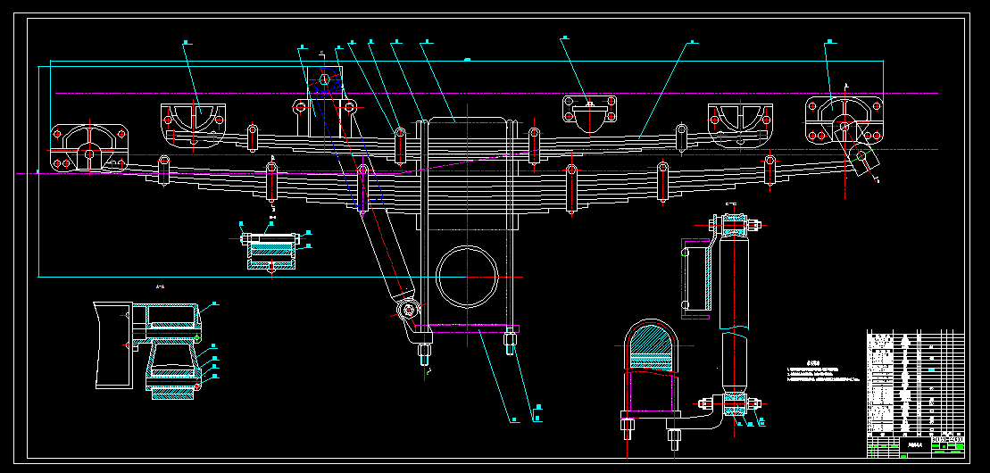 B728-柴油动力货车后驱动桥与后悬架设计