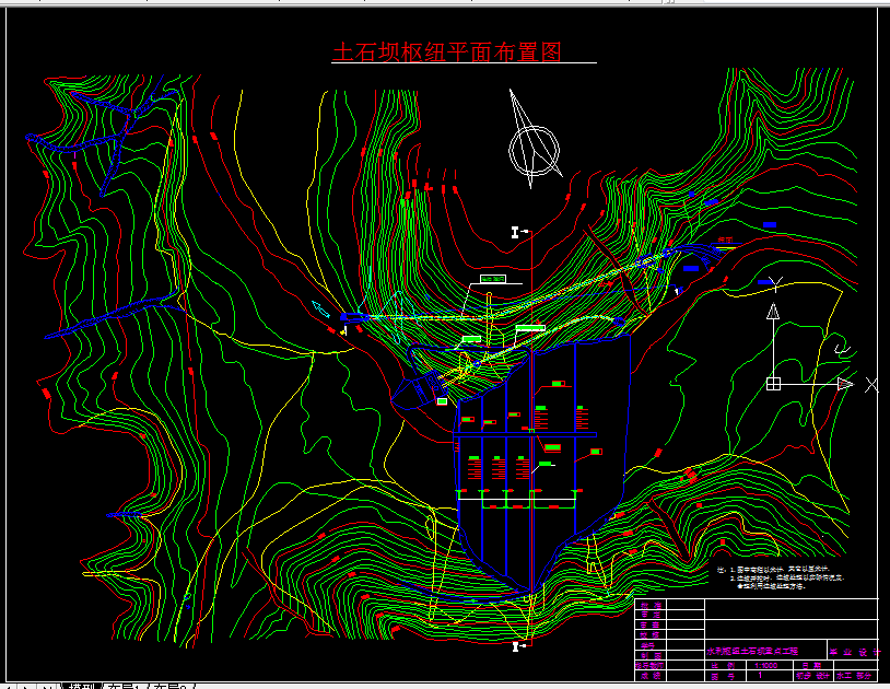 B755-水利枢纽土石坝设计
