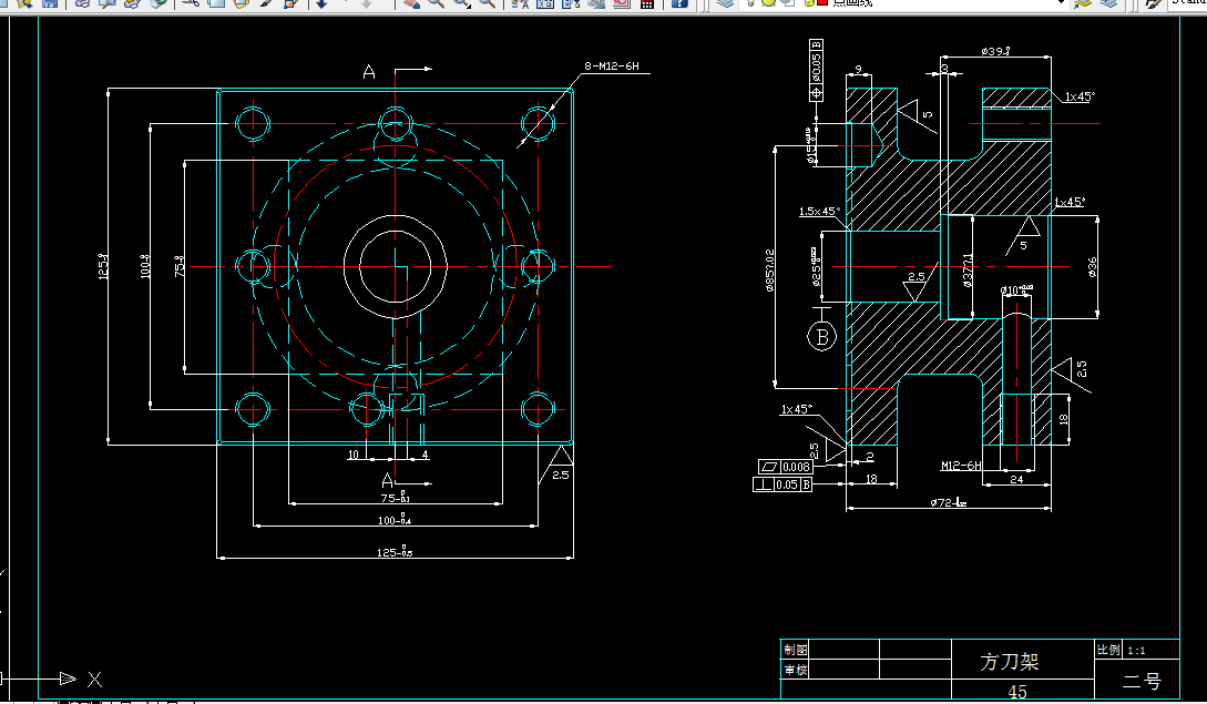 B793-方刀架加工工艺及车左边小孔端面夹具设计