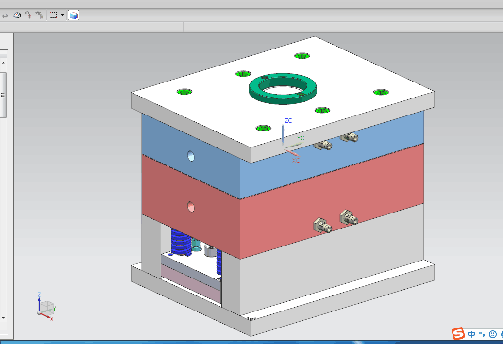 B818-罩盖注塑模具设计[含UG三维图]
