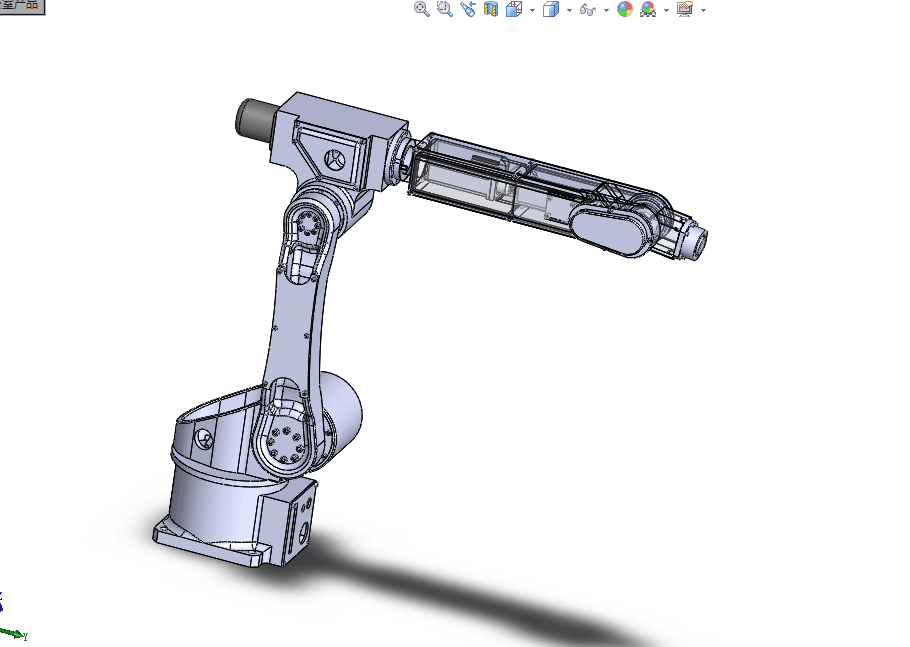 B832-六自由度关节垂直机械手设计[含SW三维图]